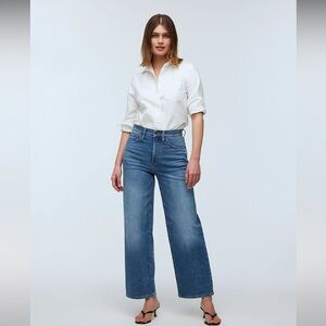 Madewell The Perfect Vintage Wide-Leg Cropped Jean